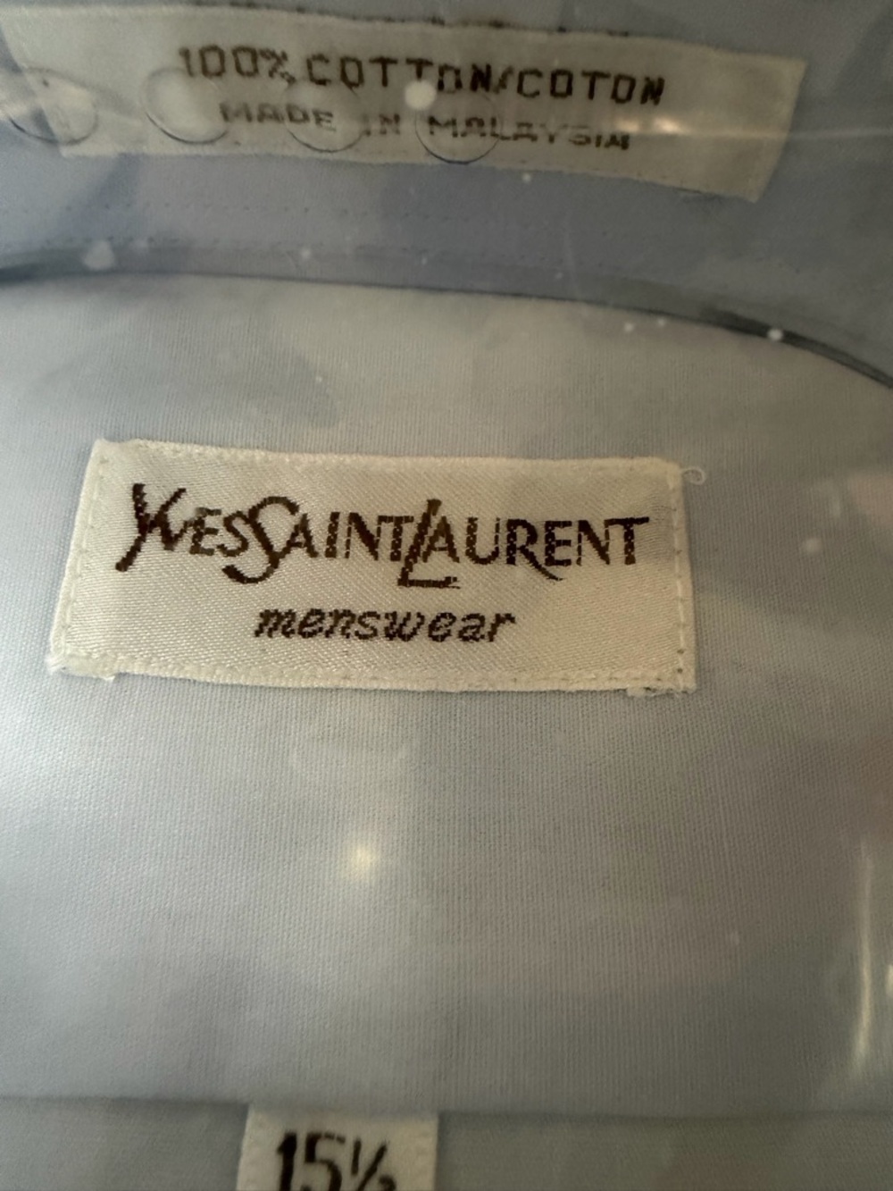 Yves Saint Laurent Light Blue Menswear Shirt